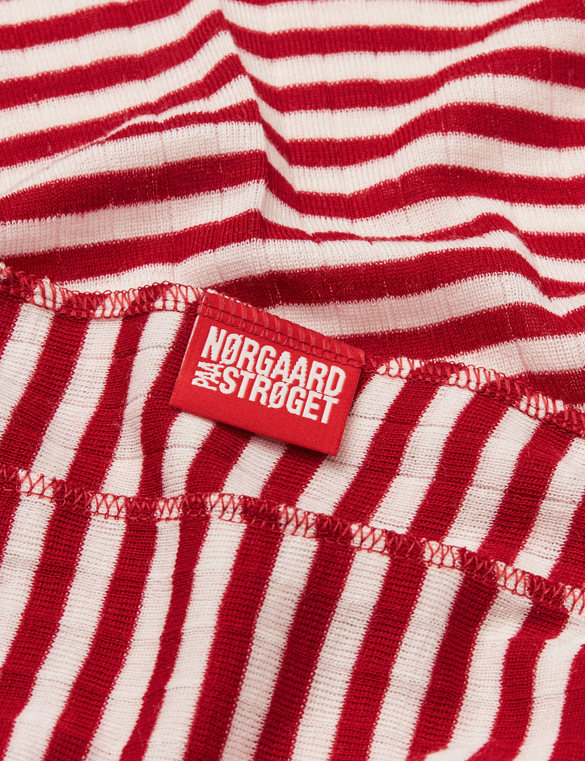 NPS Scarf Wool, Red/Ecru