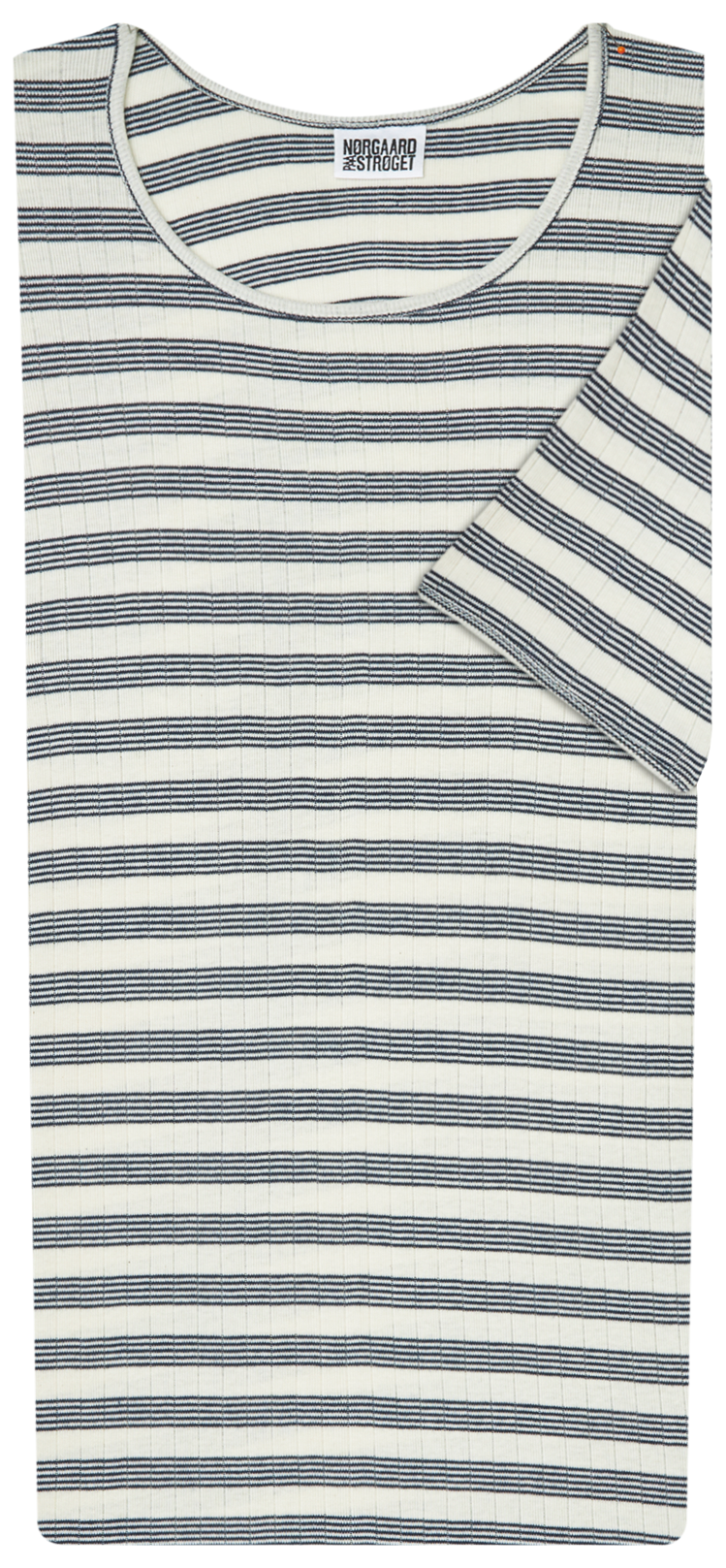 101 Short Sleeve BW Stripe, Ecru/Marine