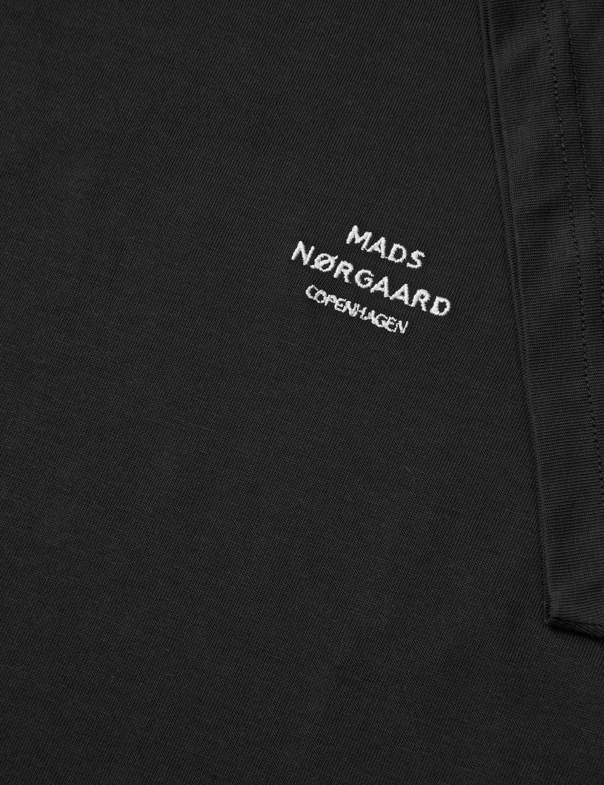 Cotton Jersey Frode Logo Tee FAV, Black