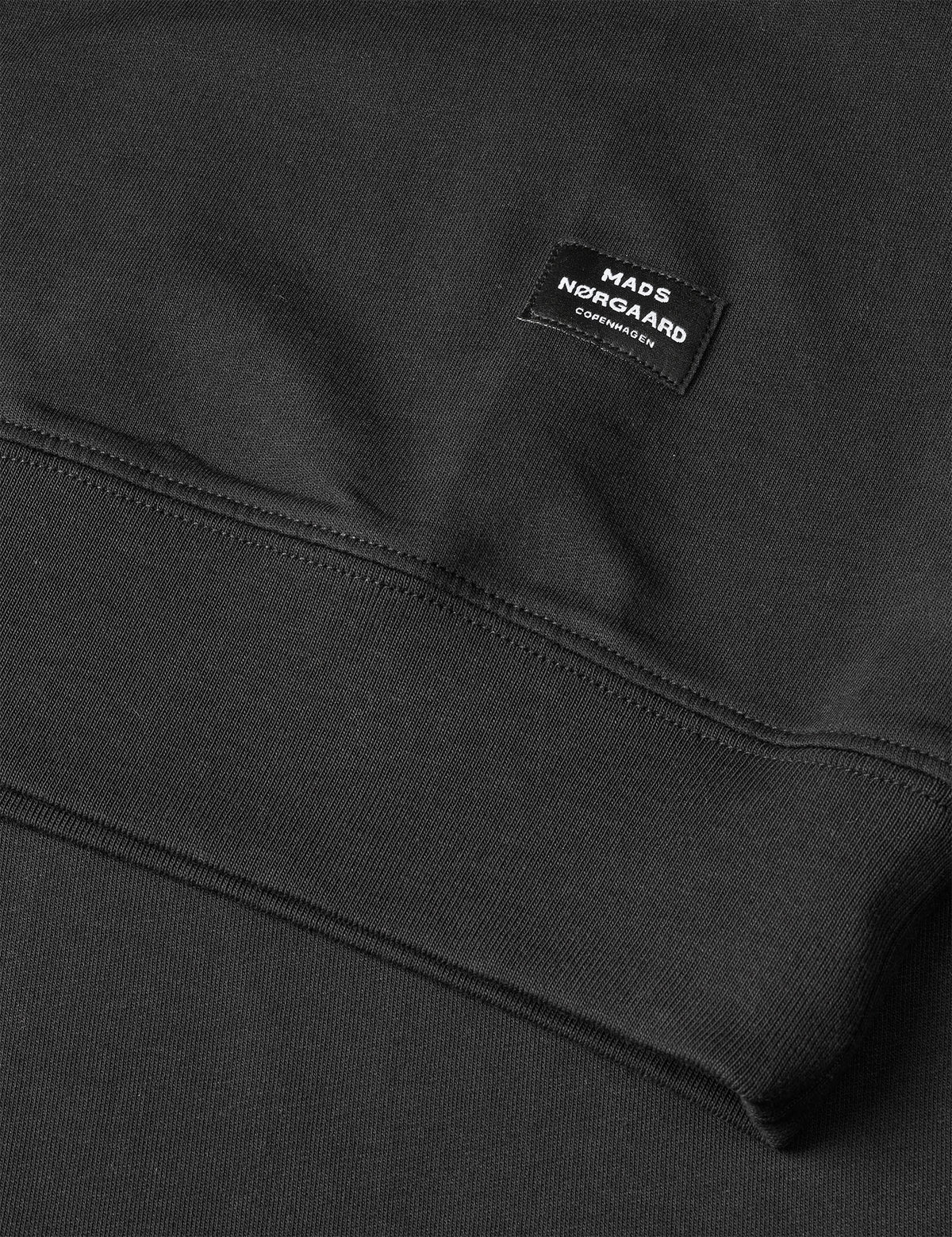 Light Terry Half Zip Sweat INS, Black