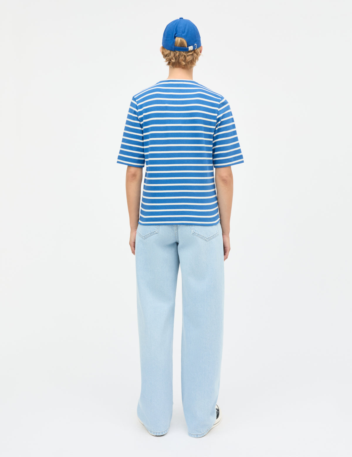 Pablo Malle Tee, Vanilla Ice/Bright Cobalt