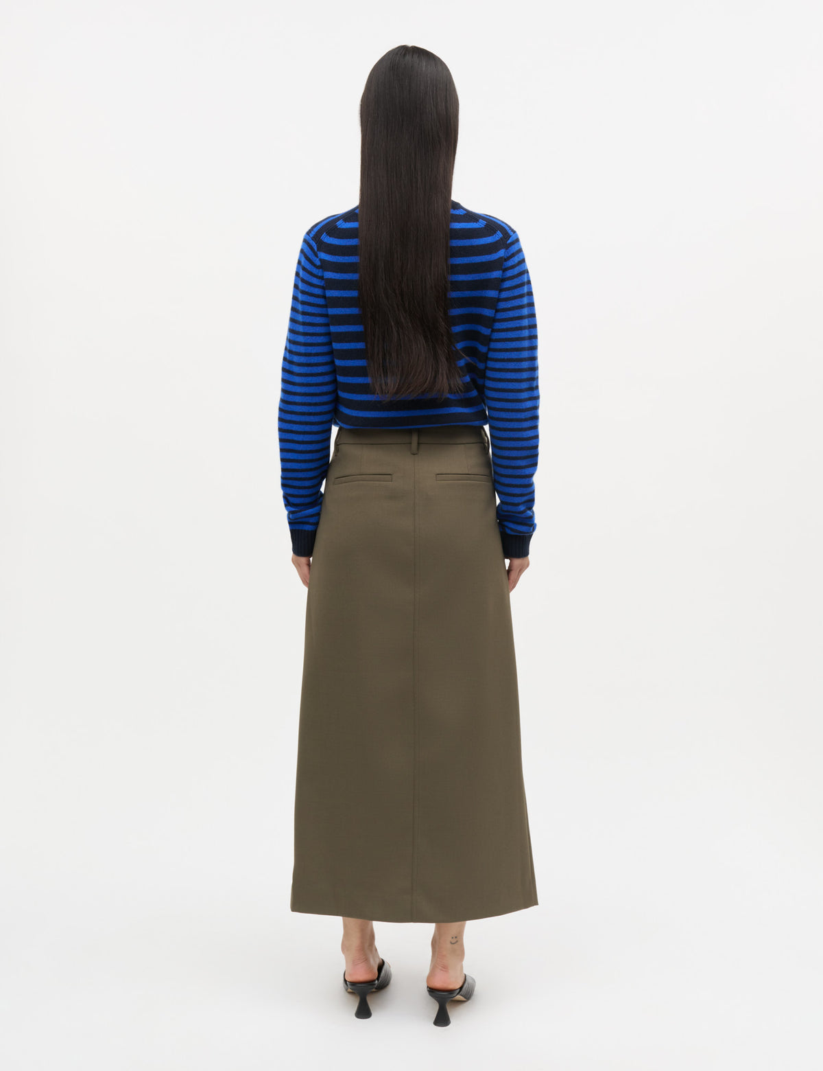 Super Twill Marina Skirt, Tarmac