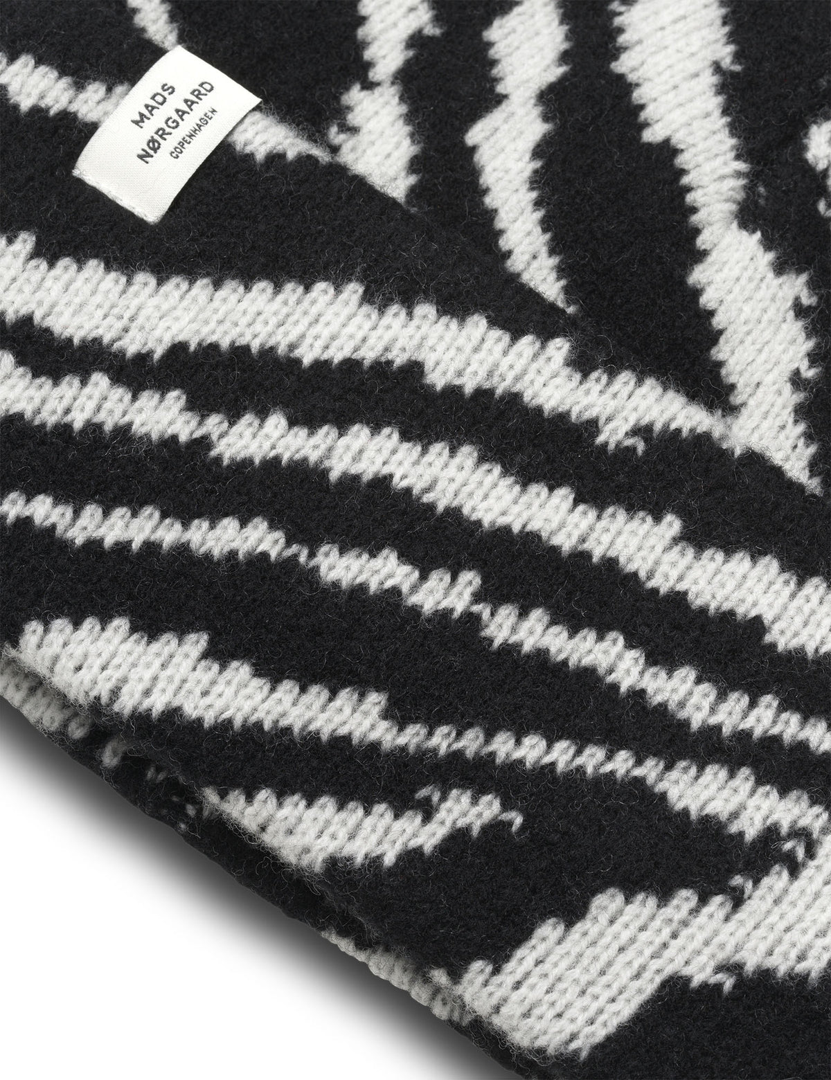 One Wool Anuska Zebra Beanie, Zebra