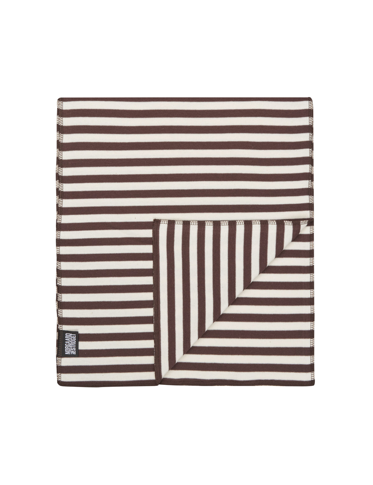 NPS Scarf Interlock, Brown/Ecru