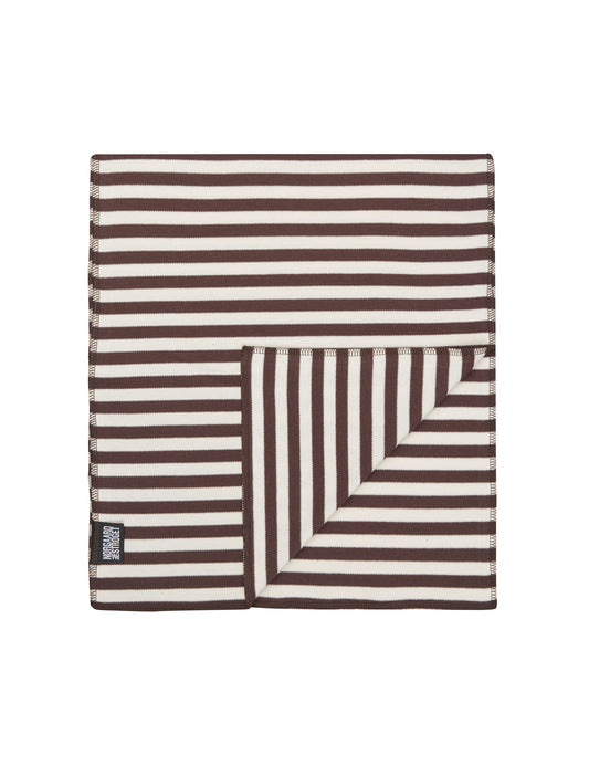 NPS Scarf Interlock, Brown/Ecru