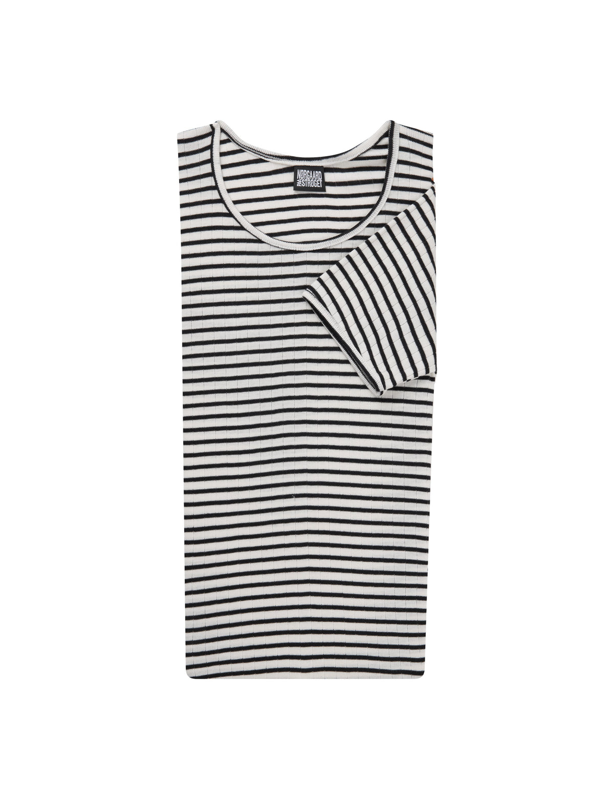 101 Short Sleeve NPS Stripes, Ecru/Black
