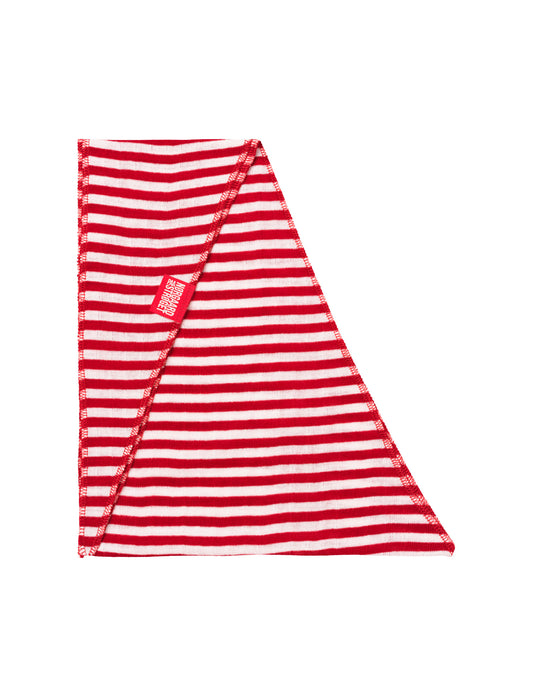 NPS Scarf Triangle Wool, Red/Ecru