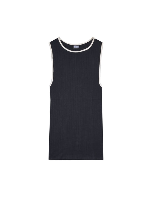 NPS Tank Top Kontrast, Black/Ecru
