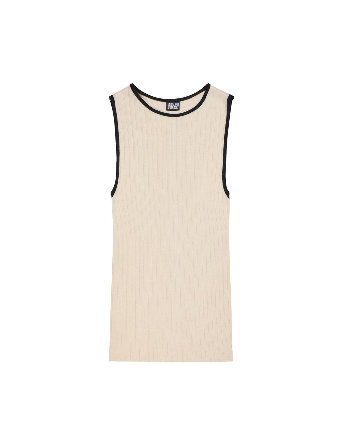 NPS Tank Top Kontrast, Ecru/Black