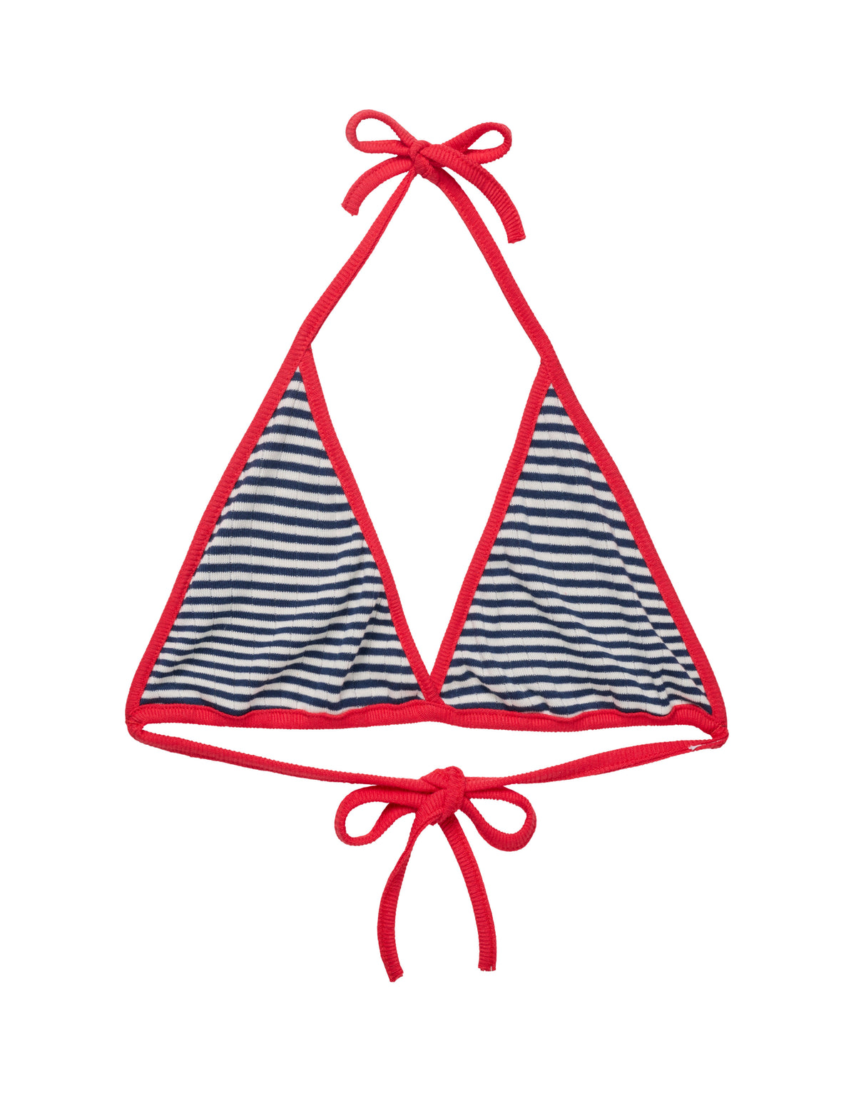 NPS Bikini Top, Marine/Ecru/Red