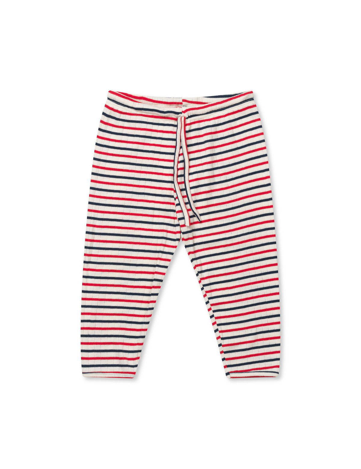 NPS Baby Pants To Tie Trico, Ecru/Red/Marine
