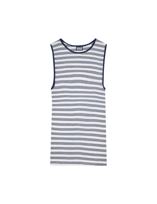 NPS Tank Top BW Stripe, Ecru/Marine
