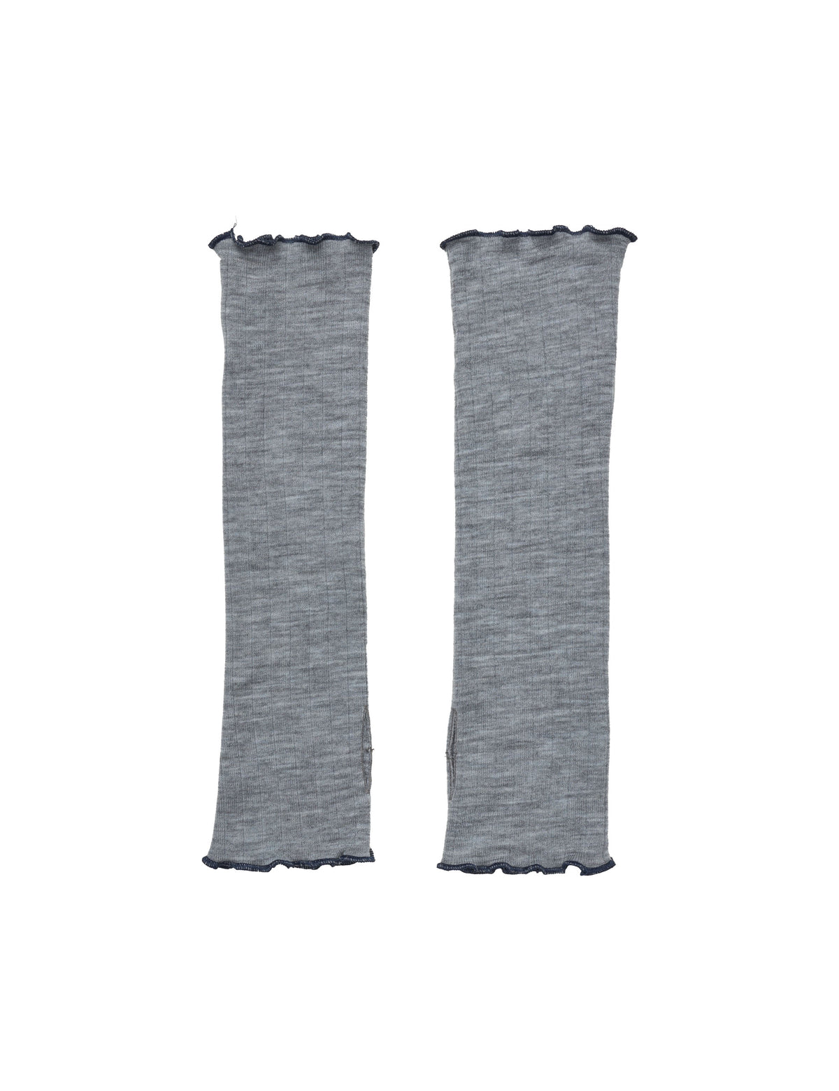 ELLE Wristwarmer Wool, Grey Mel/Marine