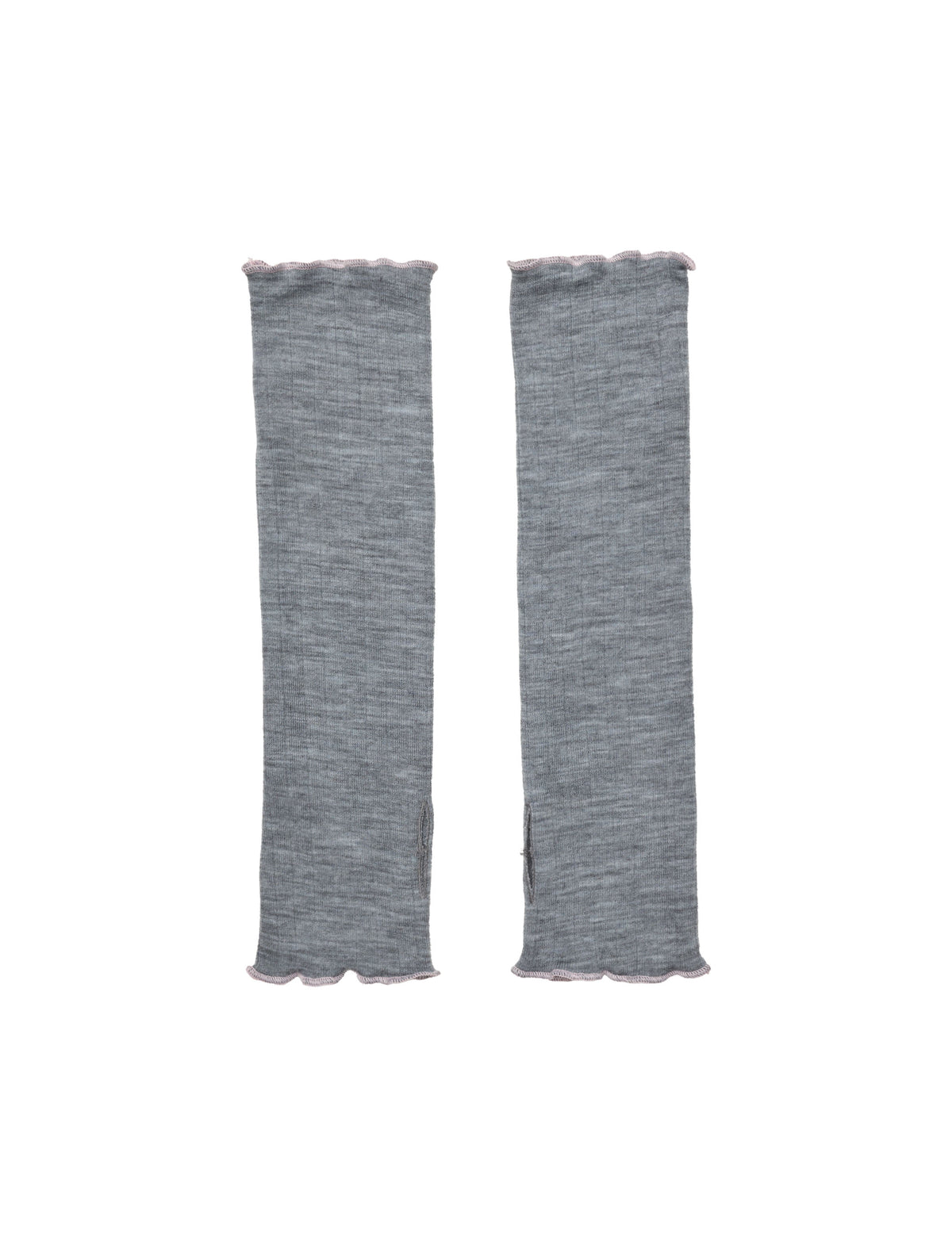 ELLE Wristwarmer Wool, Grey Mel/Rose