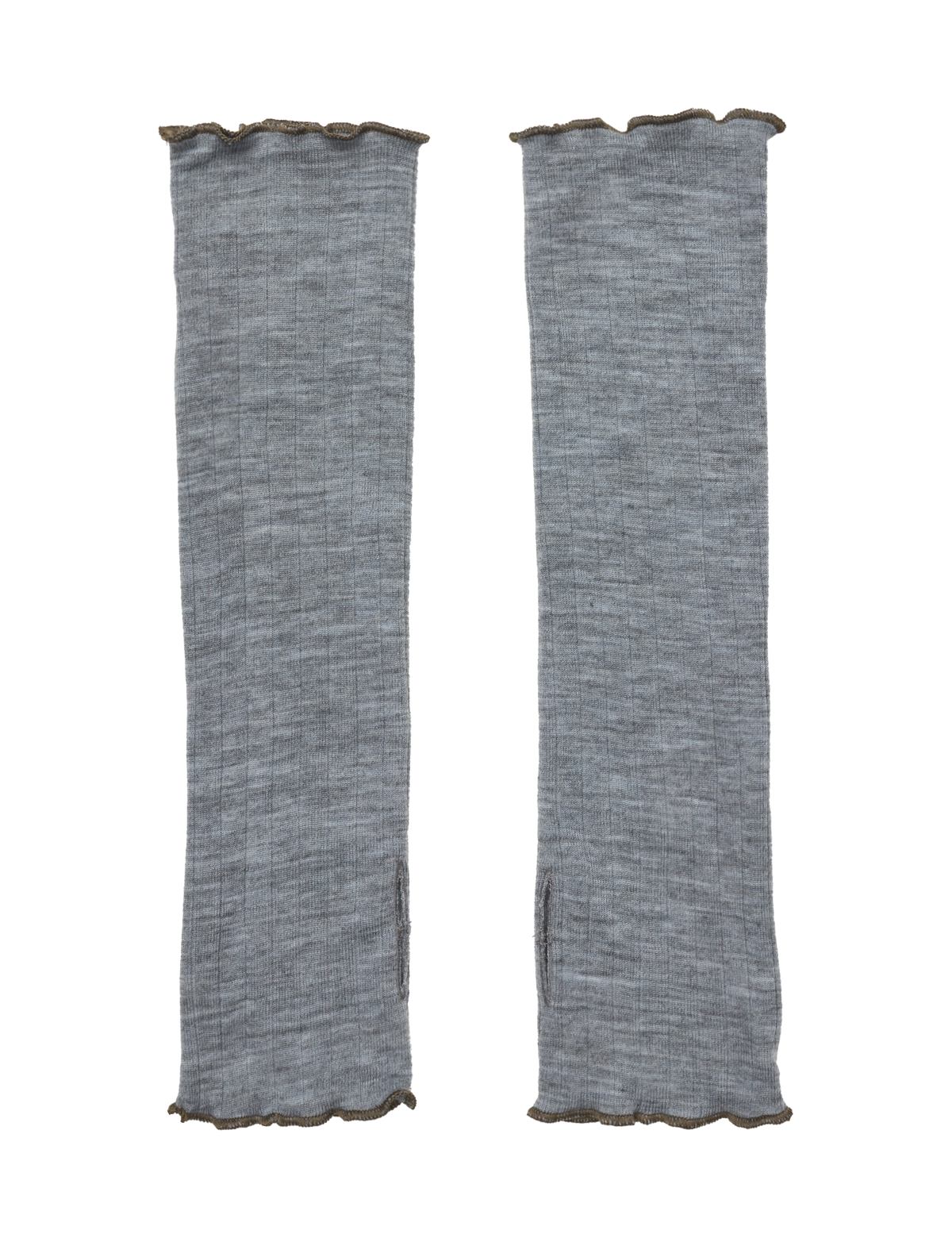 ELLE Wristwarmer Wool, Grey Mel/Capers
