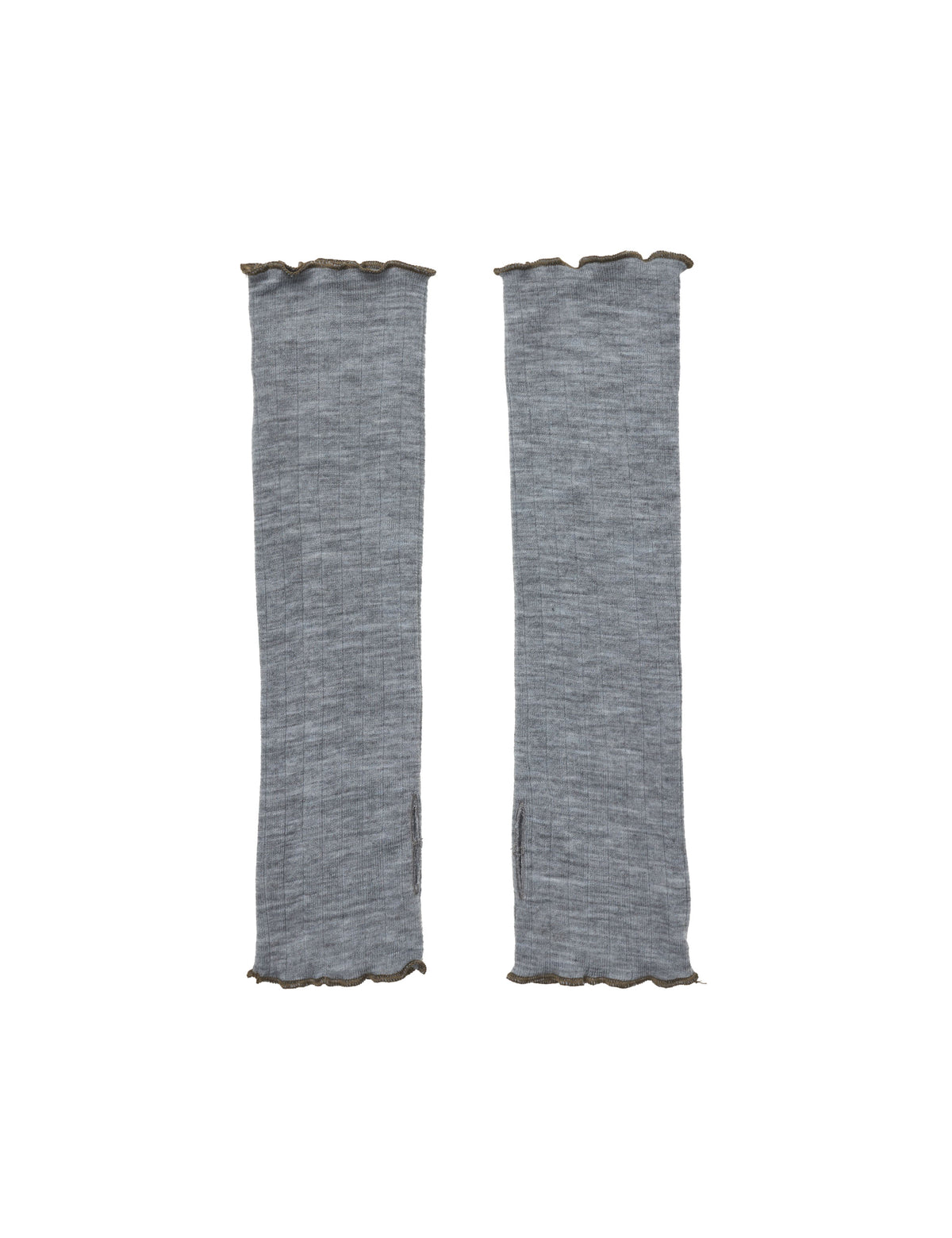 ELLE Wristwarmer Wool, Grey Mel/Capers