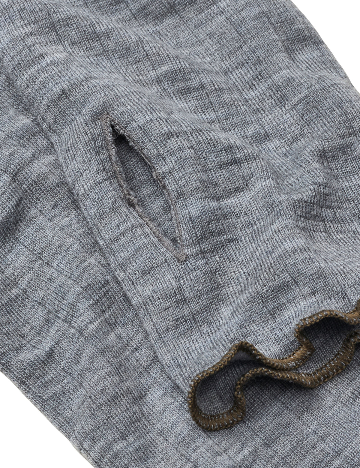ELLE Wristwarmer Wool, Grey Mel/Capers