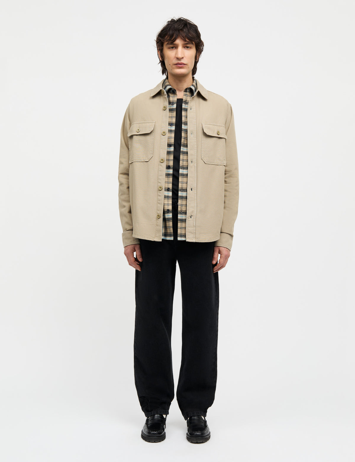 Dyed Canvas Skyler Shirt, Silver Sage