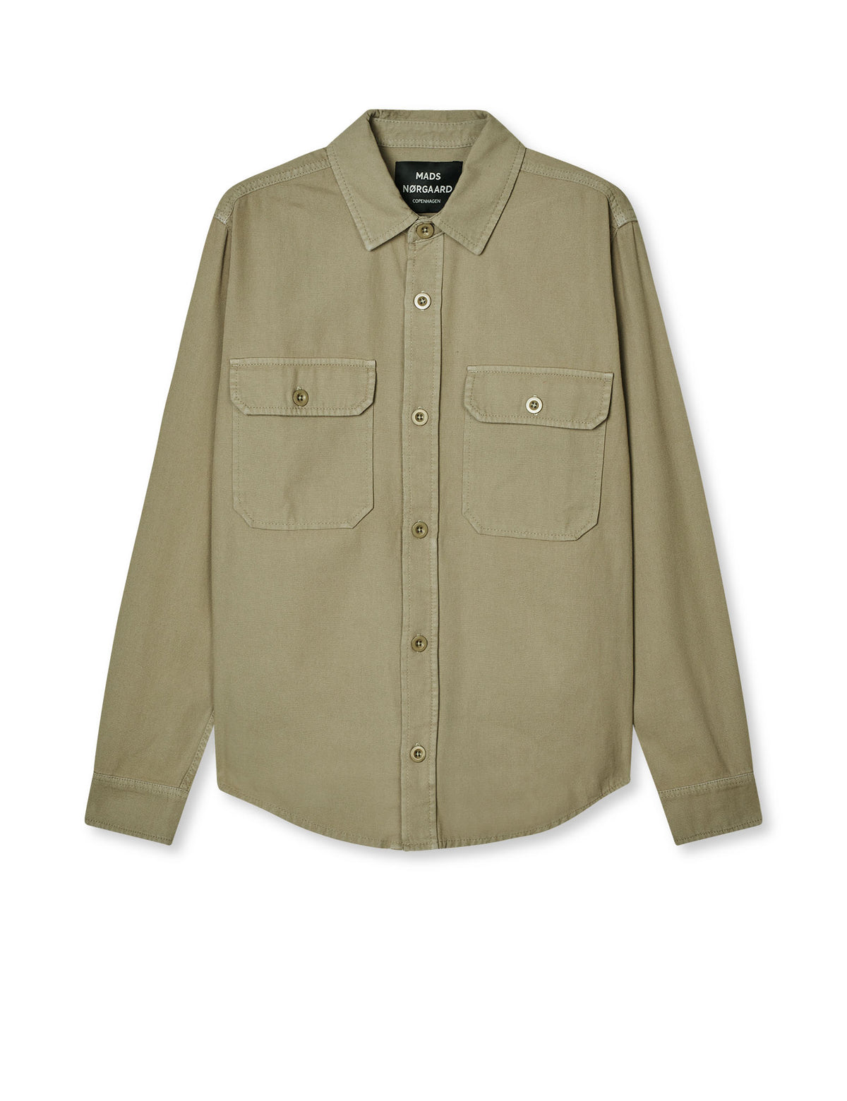 Dyed Canvas Skyler Shirt, Silver Sage