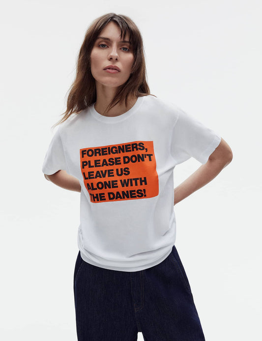 Cotton Jersey Frode Foreigners Tee, White