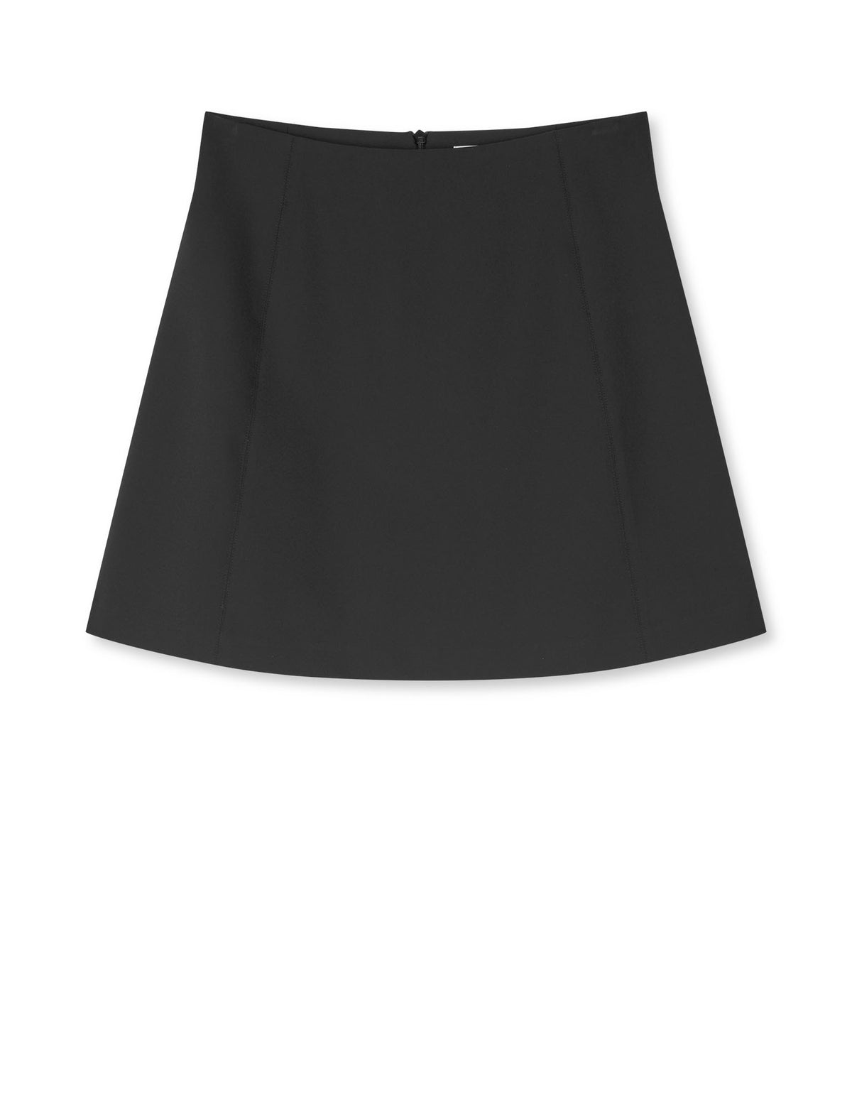 Stretchy Nylon Roberta Skirt, Black