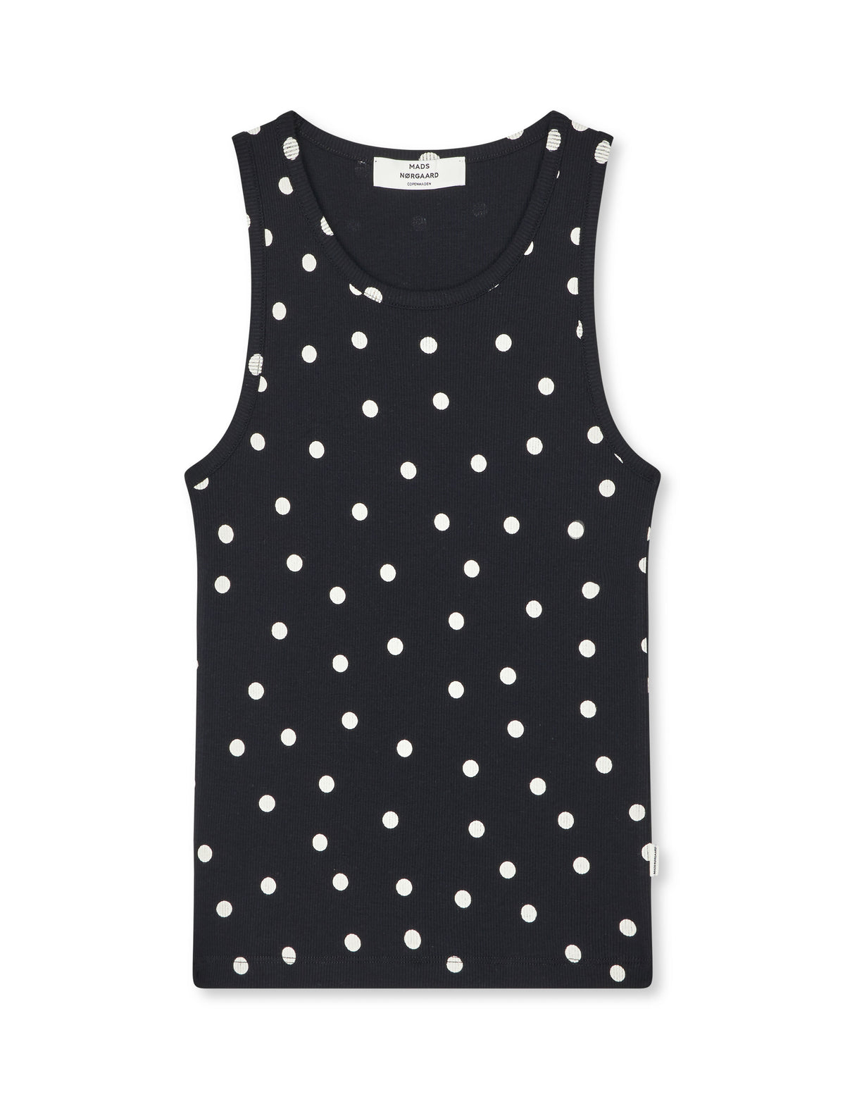 2x2 Cotton Addie Top AOP, Dot AOP Black