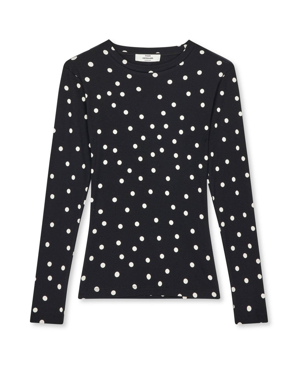 2x2 Cotton Tuba Tee LS AOP, Dot AOP Black
