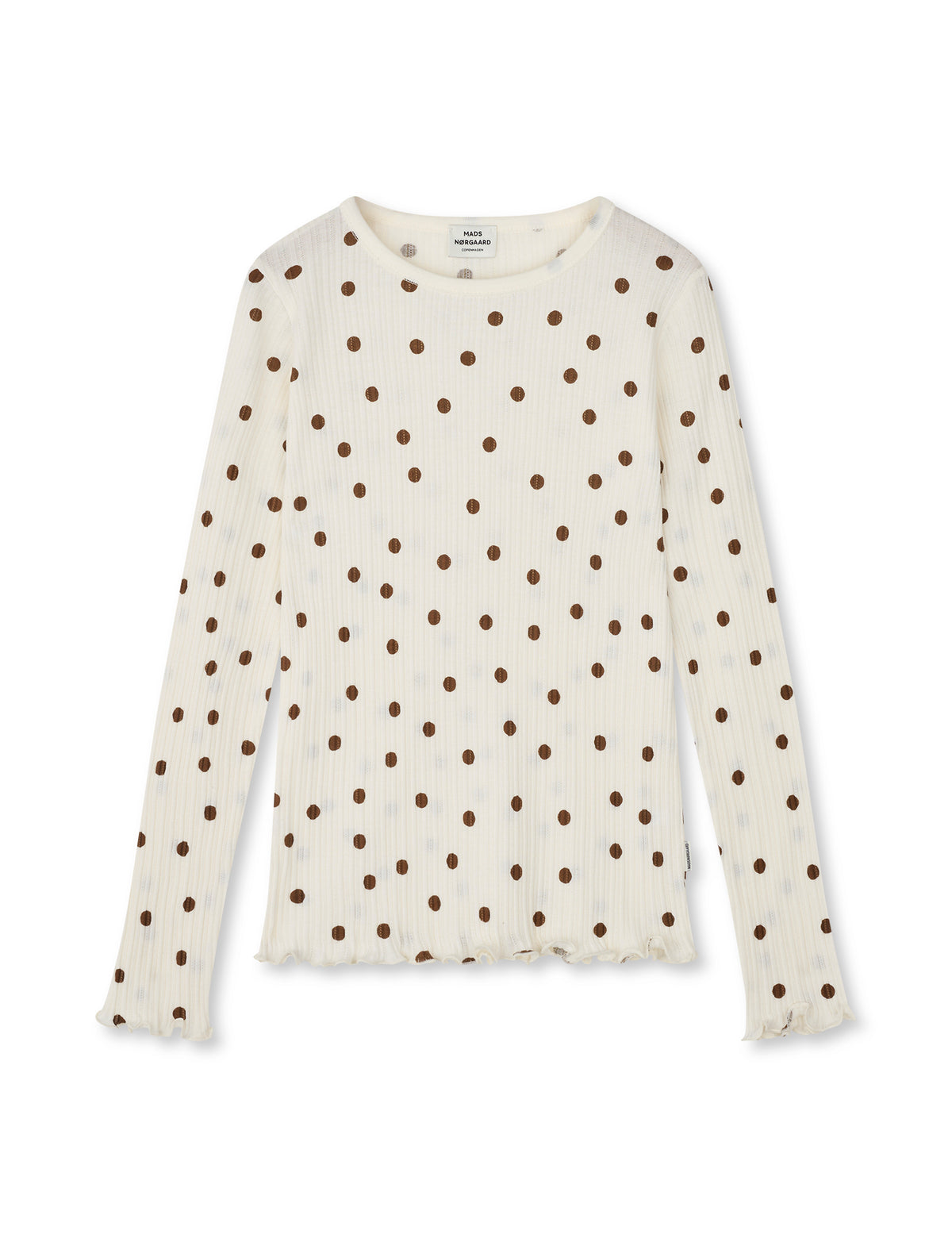 Pointella Trudy Tee LS AOP, Vanilla Ice/Cocoa