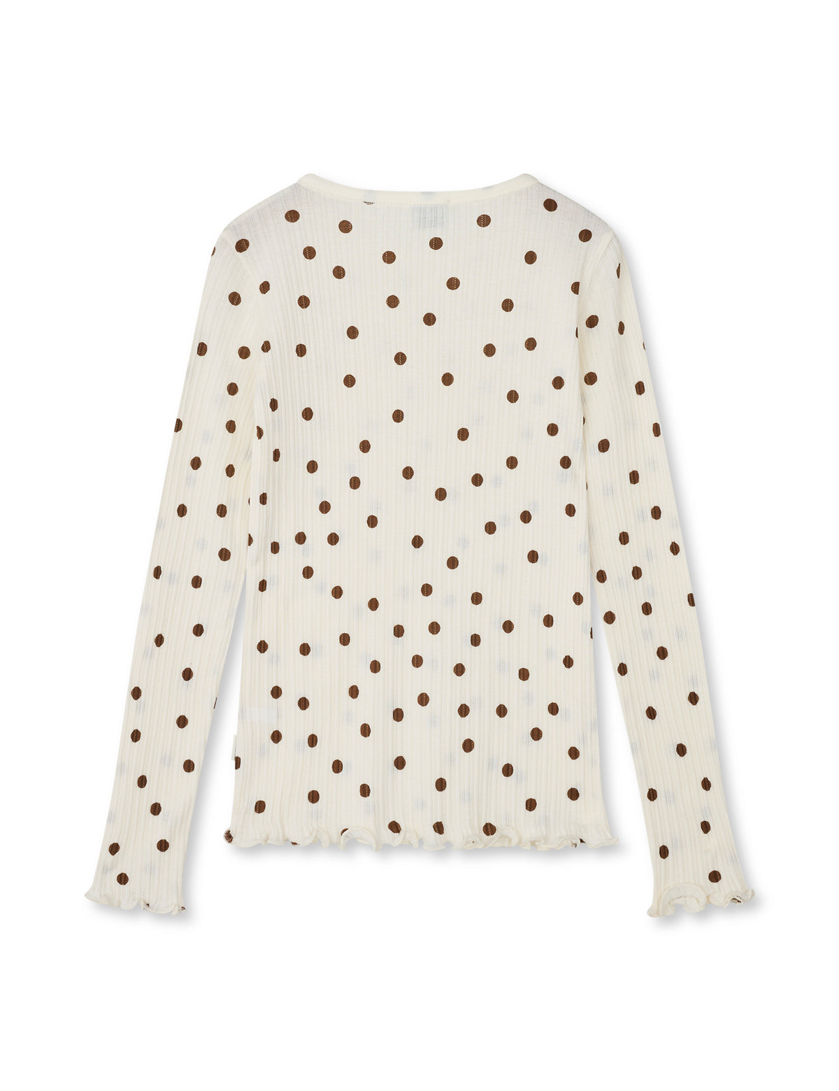 Pointella Trudy Tee LS AOP, Vanilla Ice/Cocoa