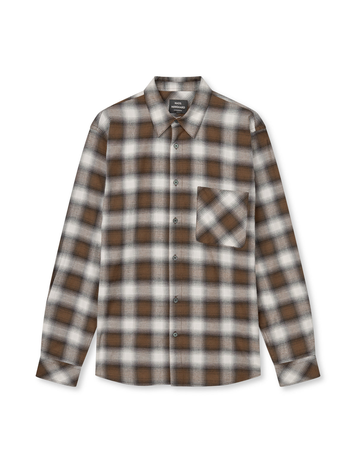 Flannel Check Sune Shirt, Cocoa CH.