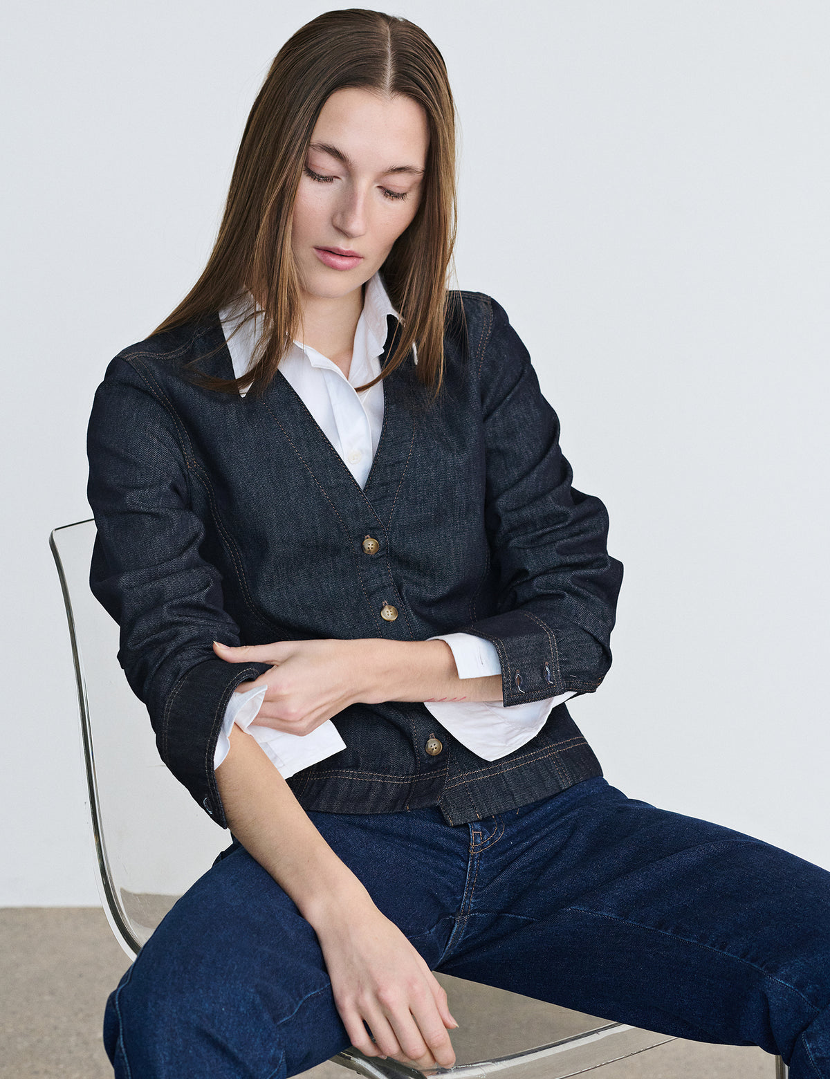 Cosy Denim Maya Shirt, Rinse