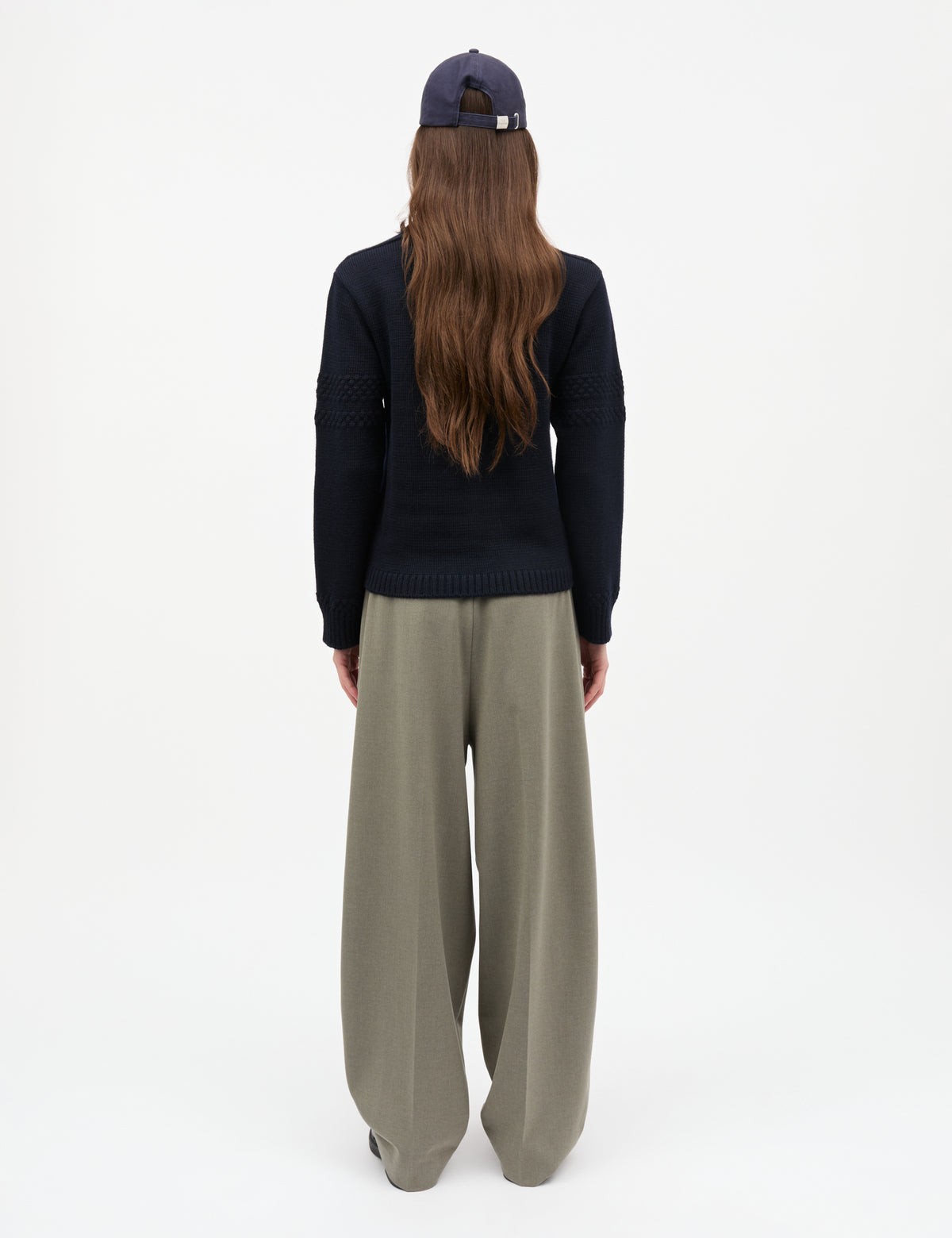 Wool Karoline Sweater, Sky Captain