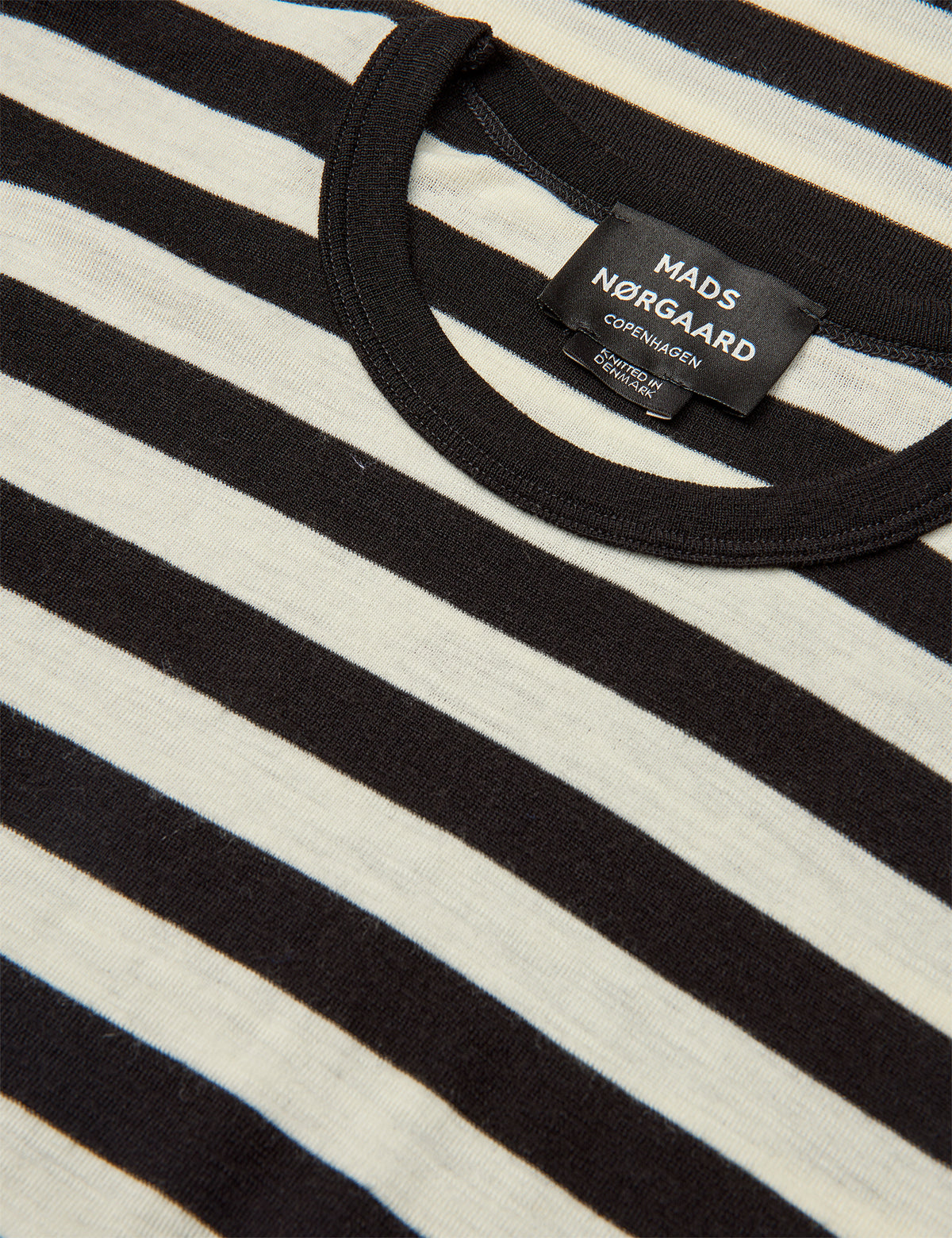 Fine Wool Tobias Knit, Black/Vanilla Ice