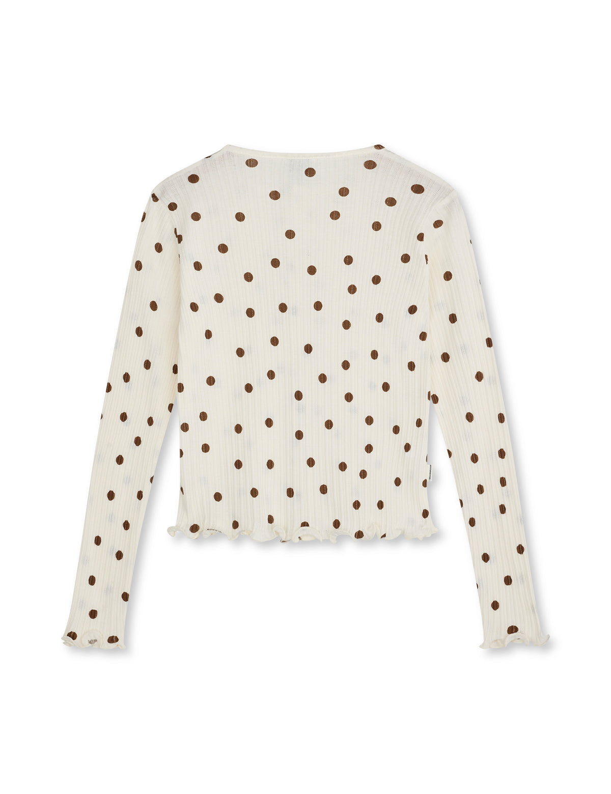 Pointelle Casandrina Cardigan AOP, Vanilla Ice/Cocoa