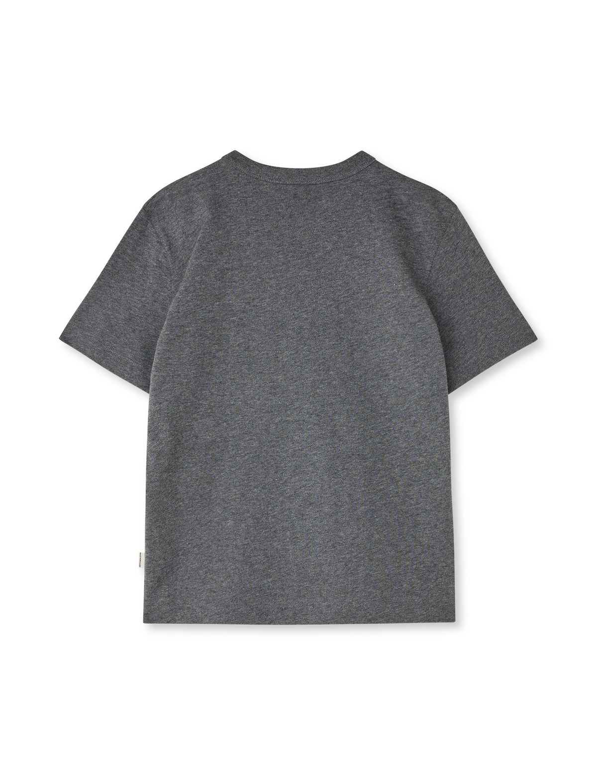 Cotton Jersey Theo Tee, Dark Grey Melange