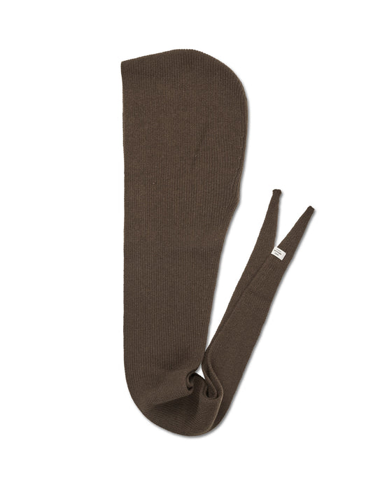 One Wool Frika Hooded Scarf, Turkish Coffee