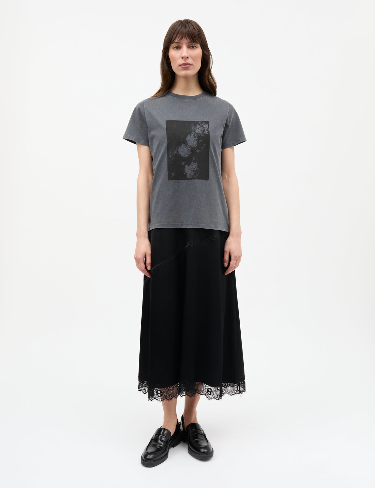 Cotton Jersey Trenda Tee, Black