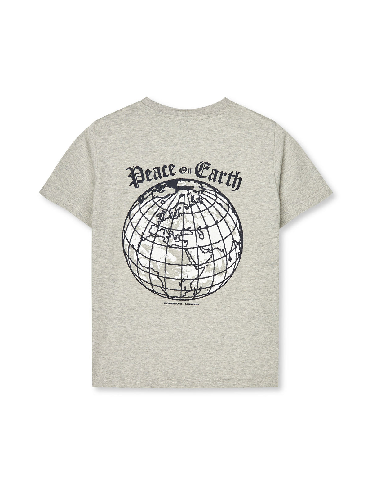 Printed Tee Thorlino Peace Tee, Mid Grey Melange