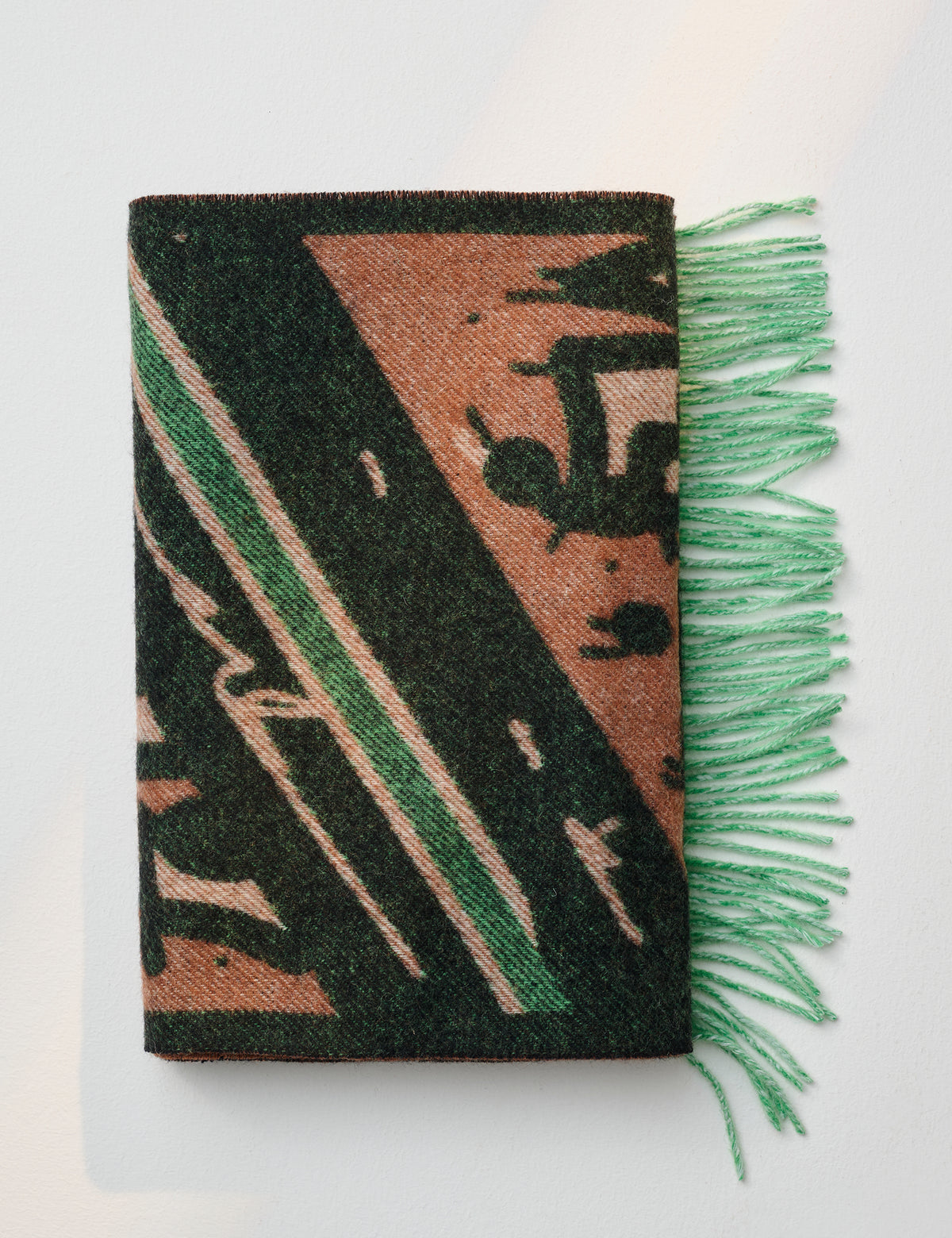 Woven Wool Vibskov Scarf, Brown